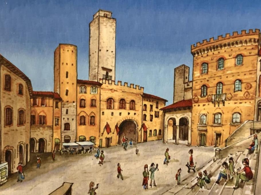 Lovely 2 Bedroom In San Gimignano Historic Center Buitenkant foto